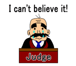 Presiding judge -English version- sticker #2768144