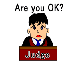 Presiding judge -English version- sticker #2768146