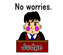 Presiding judge -English version- sticker #2768147