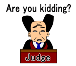 Presiding judge -English version- sticker #2768148