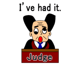 Presiding judge -English version- sticker #2768149