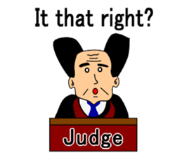 Presiding judge -English version- sticker #2768150