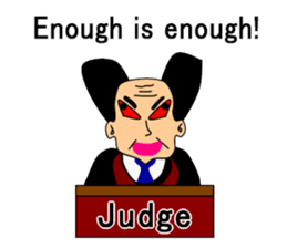 Presiding judge -English version- sticker #2768152