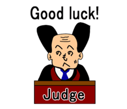 Presiding judge -English version- sticker #2768154