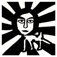 a dog-man who's strayed from his parents sticker #2768496