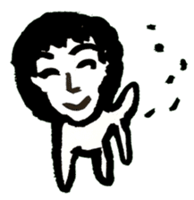 a dog-man who's strayed from his parents sticker #2768504