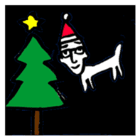 a dog-man who's strayed from his parents sticker #2768514