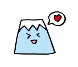 Lovely Mt.Fuji from Japan sticker #2769177
