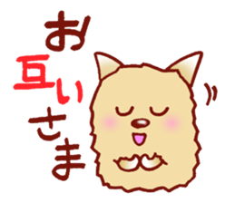 It is a sticker of the Pomeranian. sticker #2770117