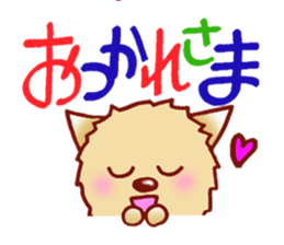 It is a sticker of the Pomeranian. sticker #2770153