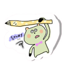 panda and boy and bear. sticker #2771039