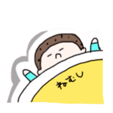 panda and boy and bear. sticker #2771043