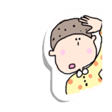 panda and boy and bear. sticker #2771048