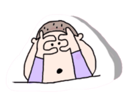 panda and boy and bear. sticker #2771050