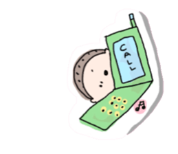 panda and boy and bear. sticker #2771052