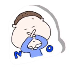 panda and boy and bear. sticker #2771062