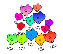 Colorful Dogs sticker #2771597