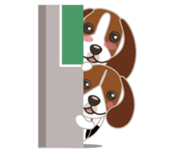 Beagle's stickers "KINAKOMBU" sticker #2771675
