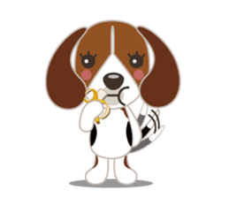 Beagle's stickers "KINAKOMBU" sticker #2771693