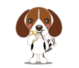 Beagle's stickers "KINAKOMBU" sticker #2771693