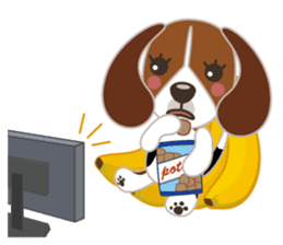 Beagle's stickers "KINAKOMBU" sticker #2771704