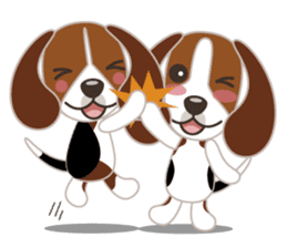 Beagle's stickers "KINAKOMBU" sticker #2771709
