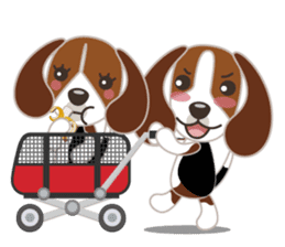 Beagle's stickers "KINAKOMBU" sticker #2771711