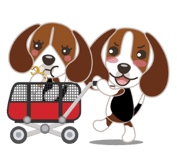 Beagle's stickers "KINAKOMBU" sticker #2771711