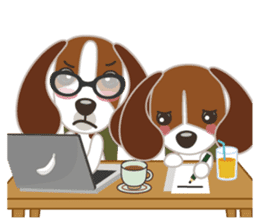 Beagle's stickers "KINAKOMBU" sticker #2771712