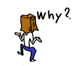 Paper-Bag Boy -Who are you?- in English sticker #2772116