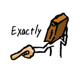 Paper-Bag Boy -Who are you?- in English sticker #2772122