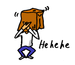 Paper-Bag Boy -Who are you?- in English sticker #2772124