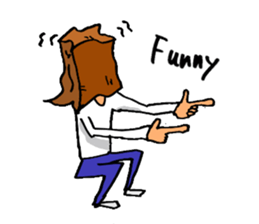 Paper-Bag Boy -Who are you?- in English sticker #2772128