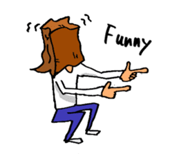 Paper-Bag Boy -Who are you?- in English sticker #2772128