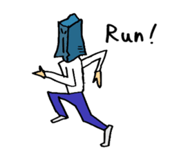 Paper-Bag Boy -Who are you?- in English sticker #2772129