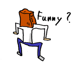 Paper-Bag Boy -Who are you?- in English sticker #2772130