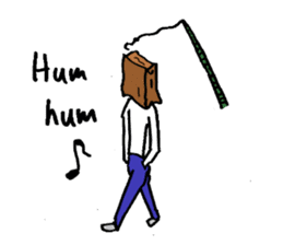 Paper-Bag Boy -Who are you?- in English sticker #2772134