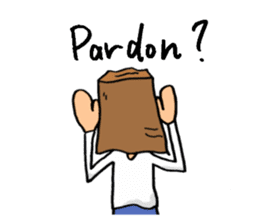 Paper-Bag Boy -Who are you?- in English sticker #2772137