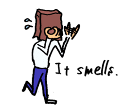 Paper-Bag Boy -Who are you?- in English sticker #2772140