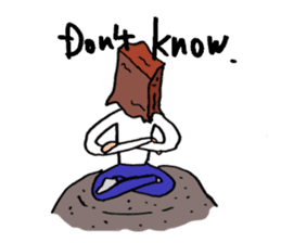 Paper-Bag Boy -Who are you?- in English sticker #2772144