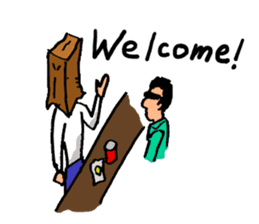 Paper-Bag Boy -Who are you?- in English sticker #2772145