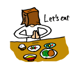 Paper-Bag Boy -Who are you?- in English sticker #2772146