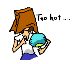 Paper-Bag Boy -Who are you?- in English sticker #2772147