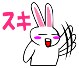 It aggravates and is a rabbit. sticker #2772756