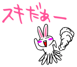 It aggravates and is a rabbit. sticker #2772762