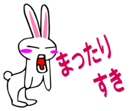 It aggravates and is a rabbit. sticker #2772772