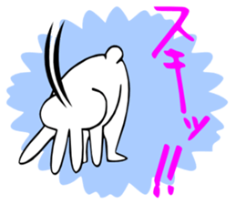 It aggravates and is a rabbit. sticker #2772793