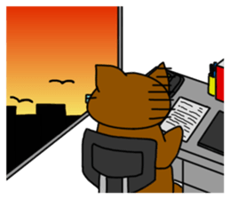 Suntan cat "RIMAN" sticker #2773154