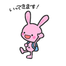 Pink rabbit 2 sticker #2773563