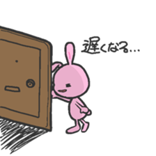 Pink rabbit 2 sticker #2773575